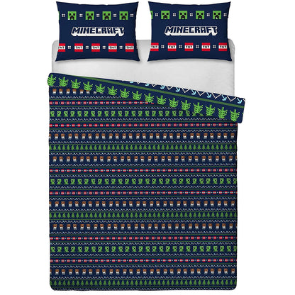 Minecraft 'Alpine Christmas' Double Rotary Duvet Set