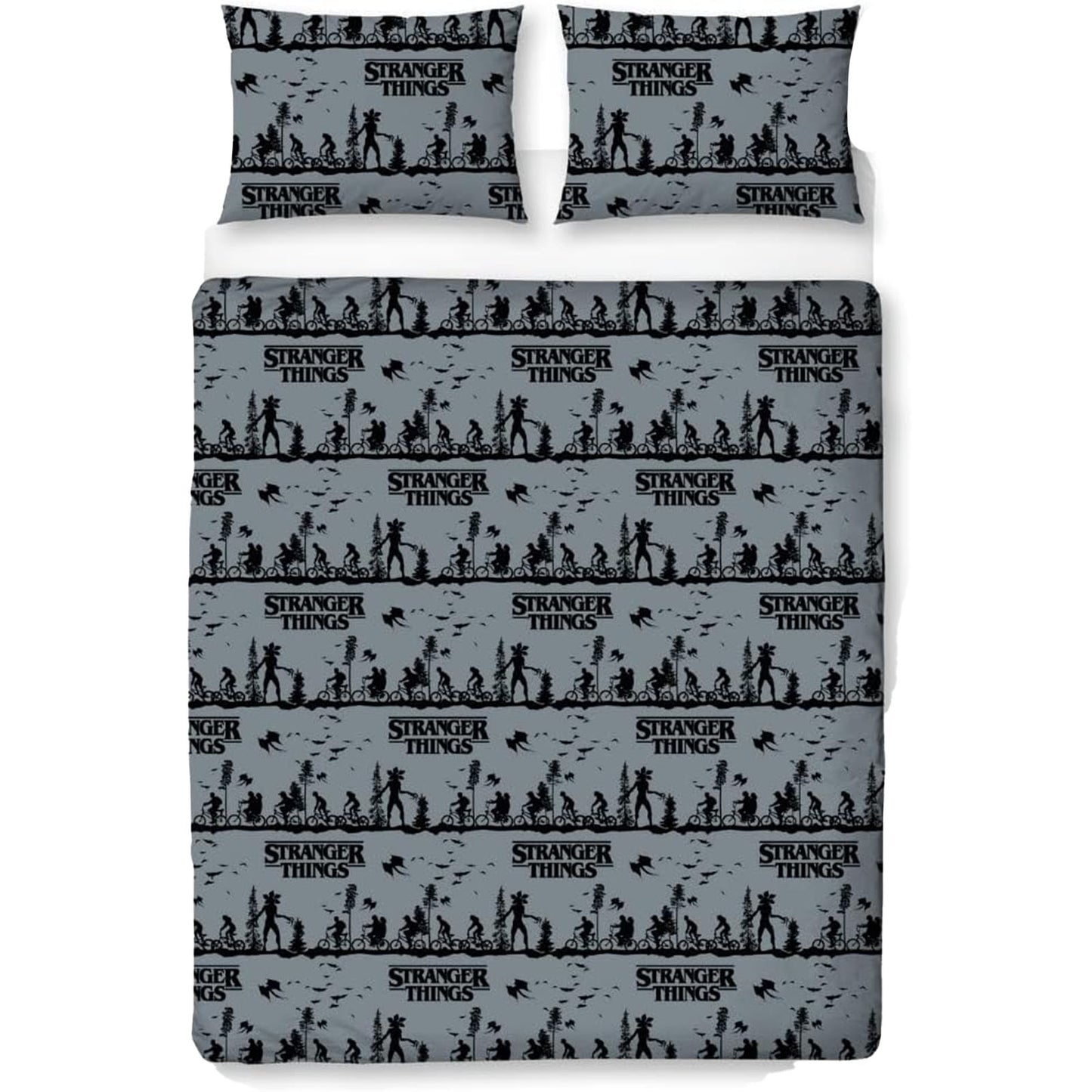 Stranger Things 'Hawkins Town' Panel Duvet Set