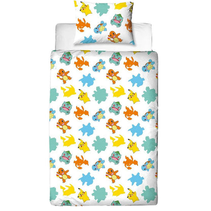 Pokemon 'Divide' Single Panel Duvet Set