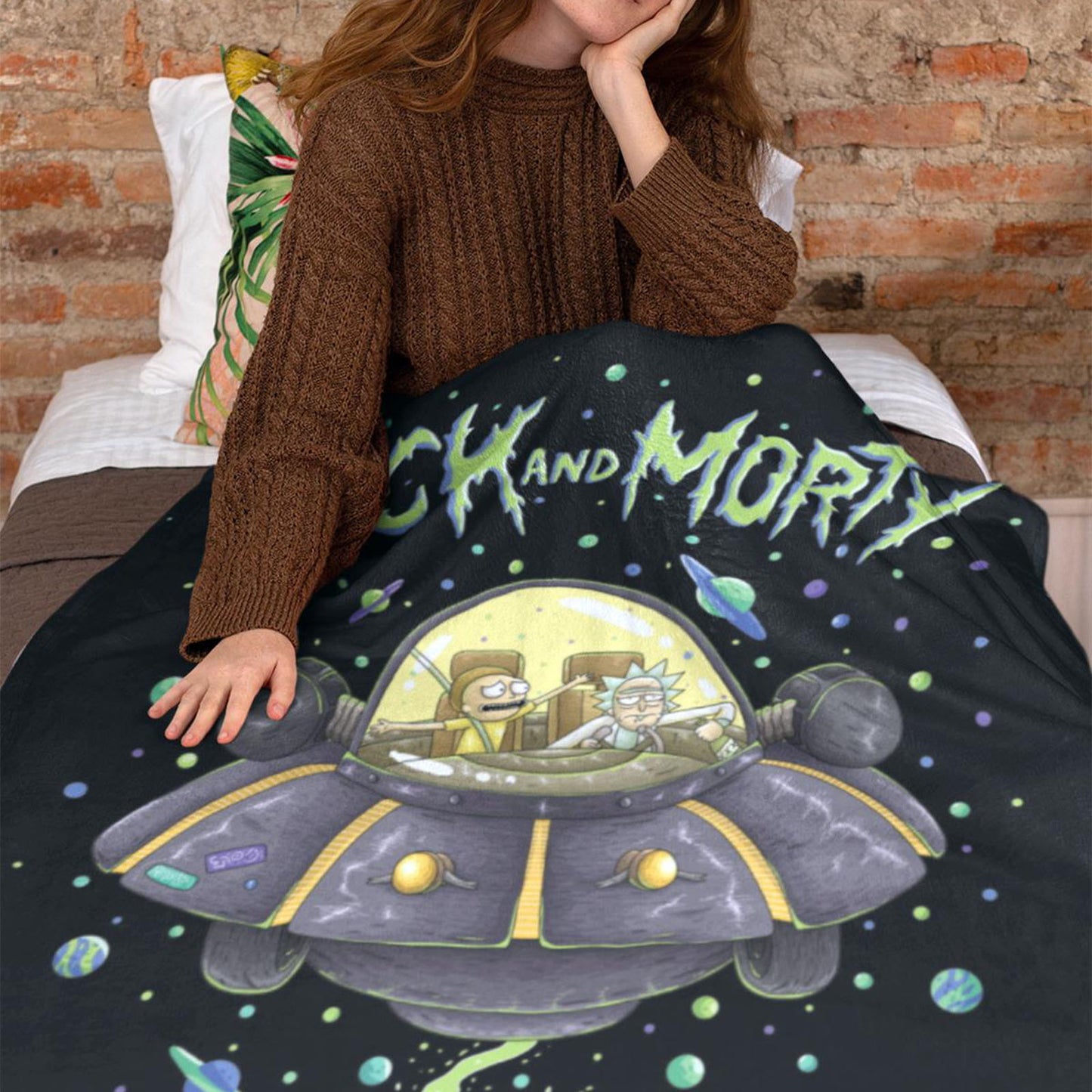 Rick and Morty Fleece Blanket