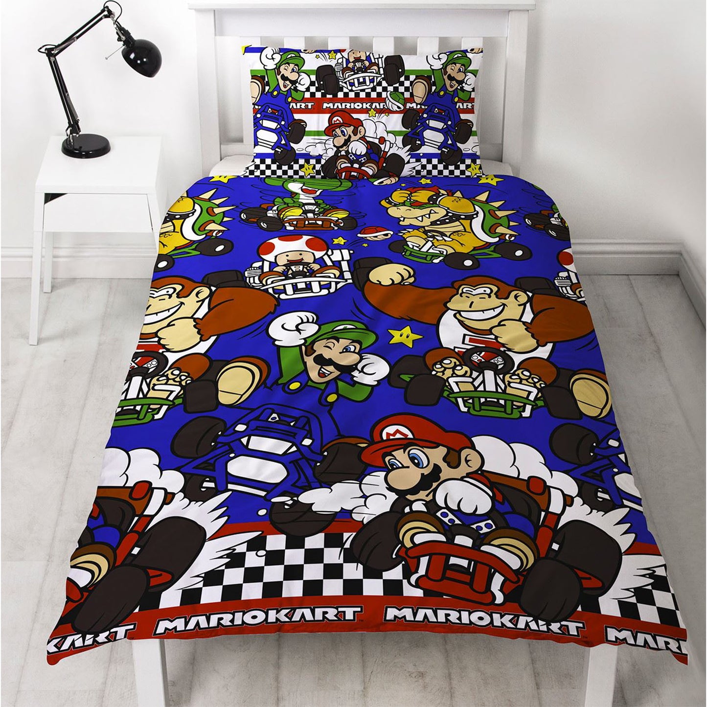 Nintendo 'Mario Kart Racer' Single Rotary Duvet Set