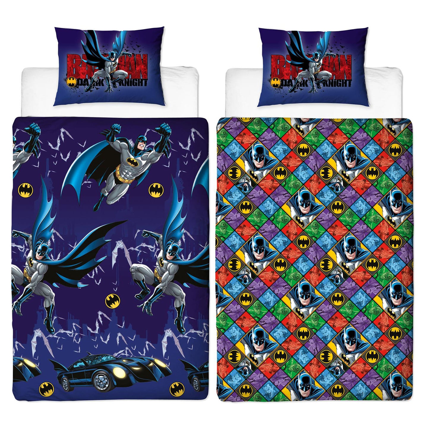 Batman 'Knight' Rotary Duvet Set