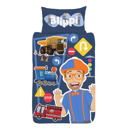 Blippi Single Panel Duvet Set