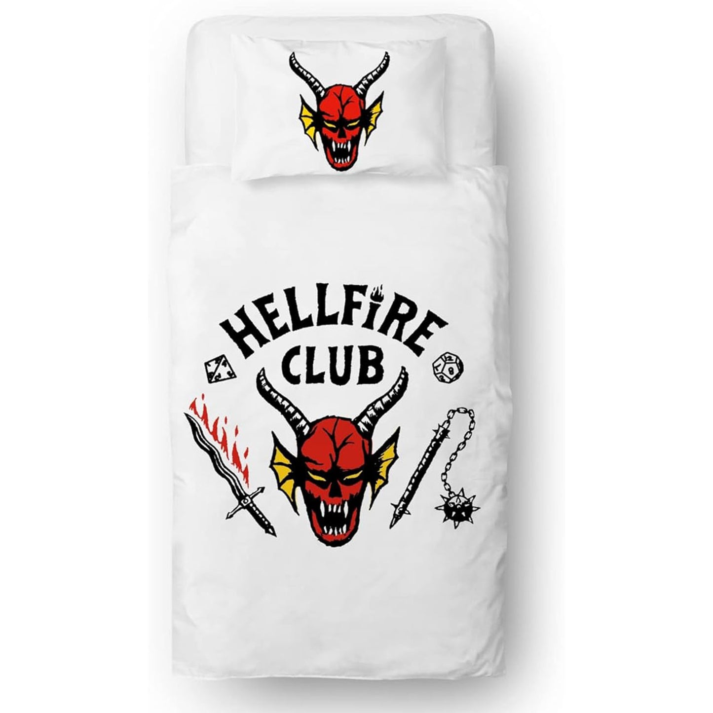 Stranger Things 'Hellfire Club' Single Panel Duvet Set