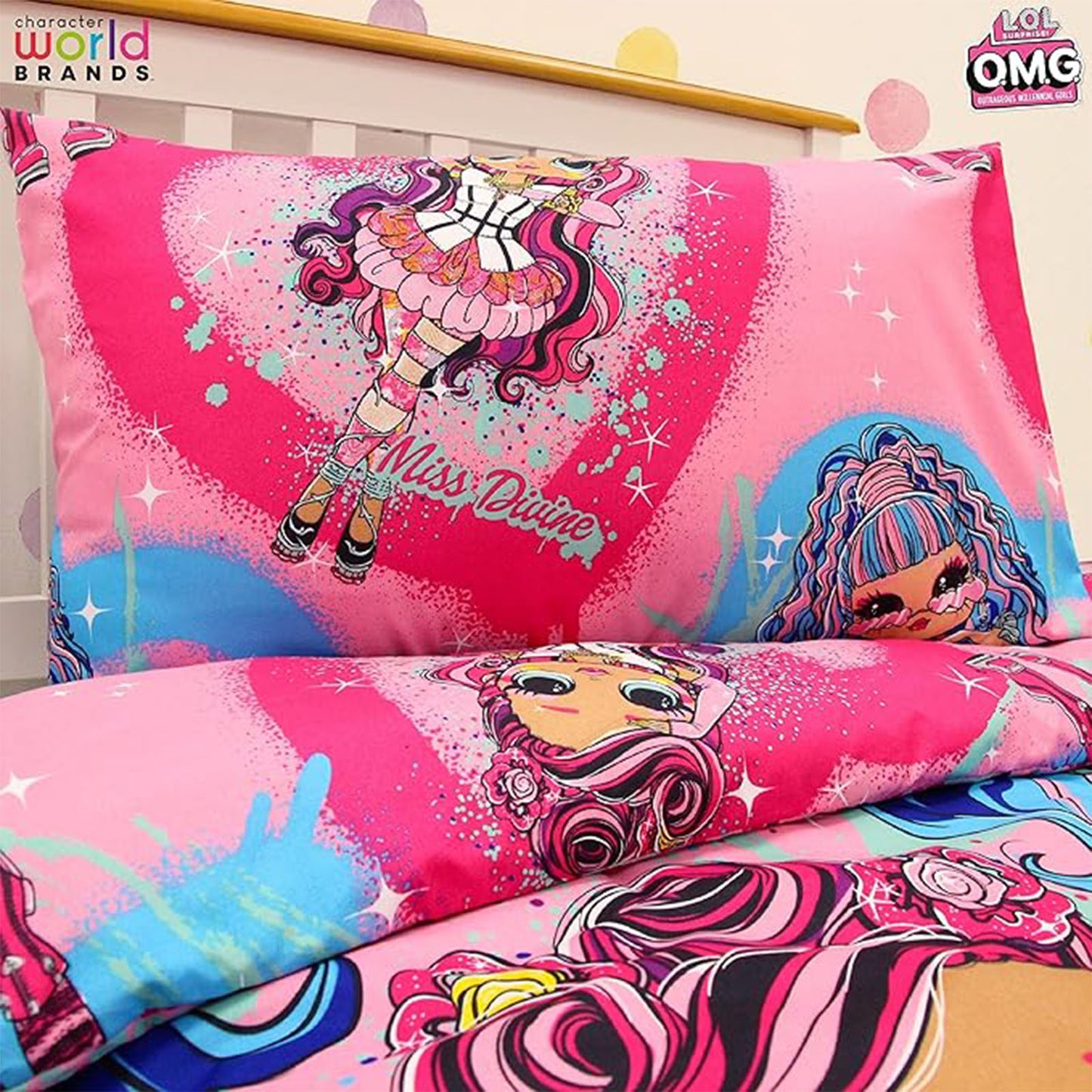 LOL Surprise 'Queens Doll' Single Rotary Duvet Set
