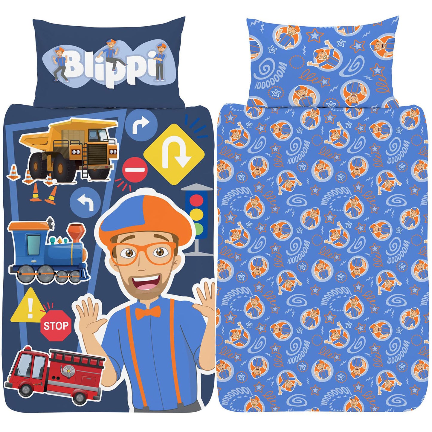Blippi Single Panel Duvet Set