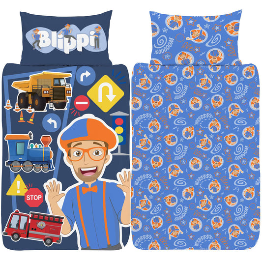 Blippi Single Panel Duvet Set