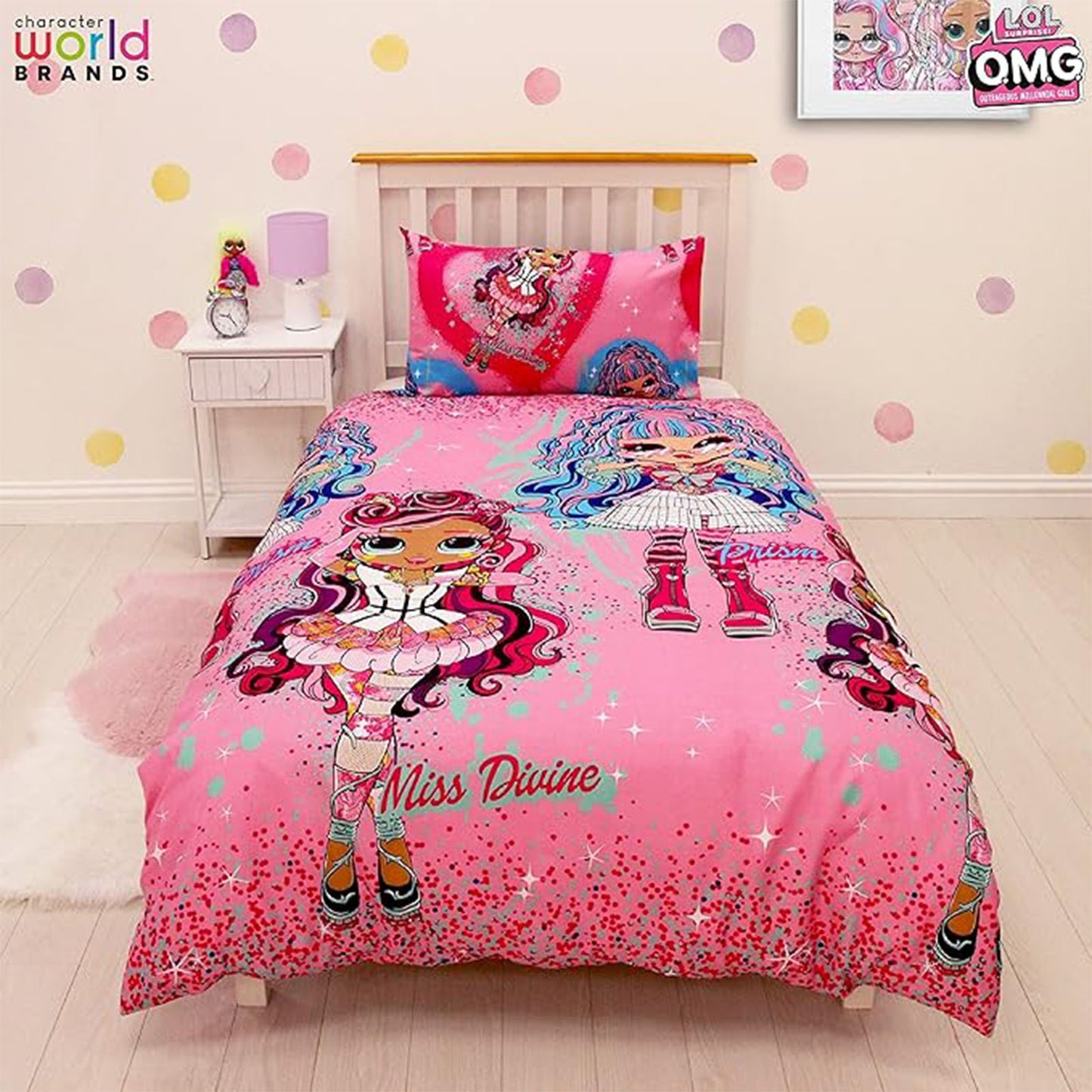 LOL Surprise 'Queens Doll' Single Rotary Duvet Set