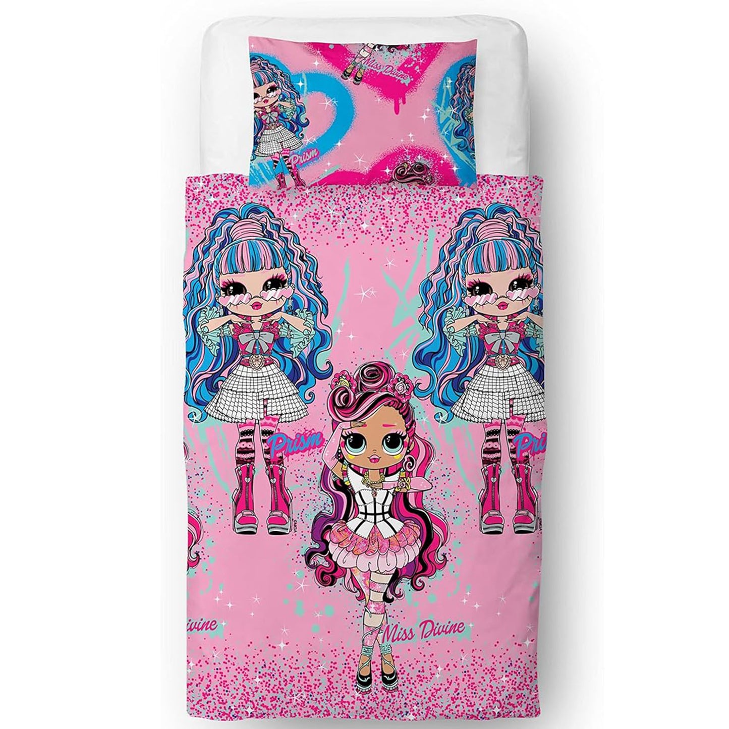 LOL Surprise 'Queens Doll' Single Rotary Duvet Set