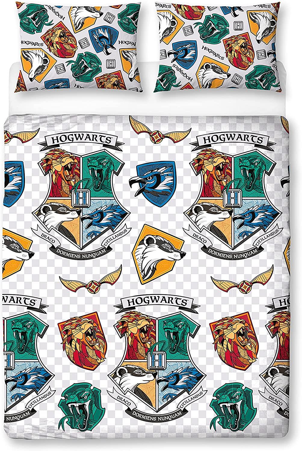 Harry Potter 'Grid' Single Rotary Duvet Set