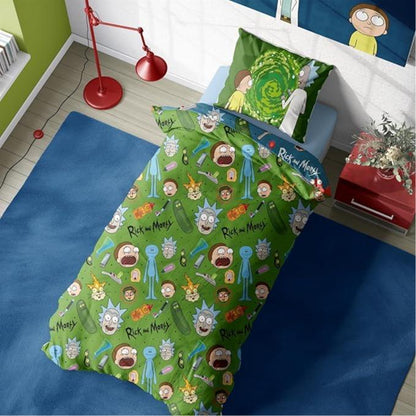 Rick and Morty 'Portals' Single Duvet Set