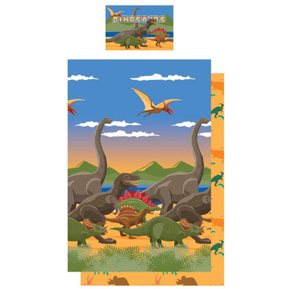 Dinosaurs Dino Herd Panel Duvet Set