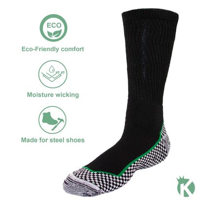 Socking 6 Pack Bamboo Work Socks - UK Shoe Size 6-11