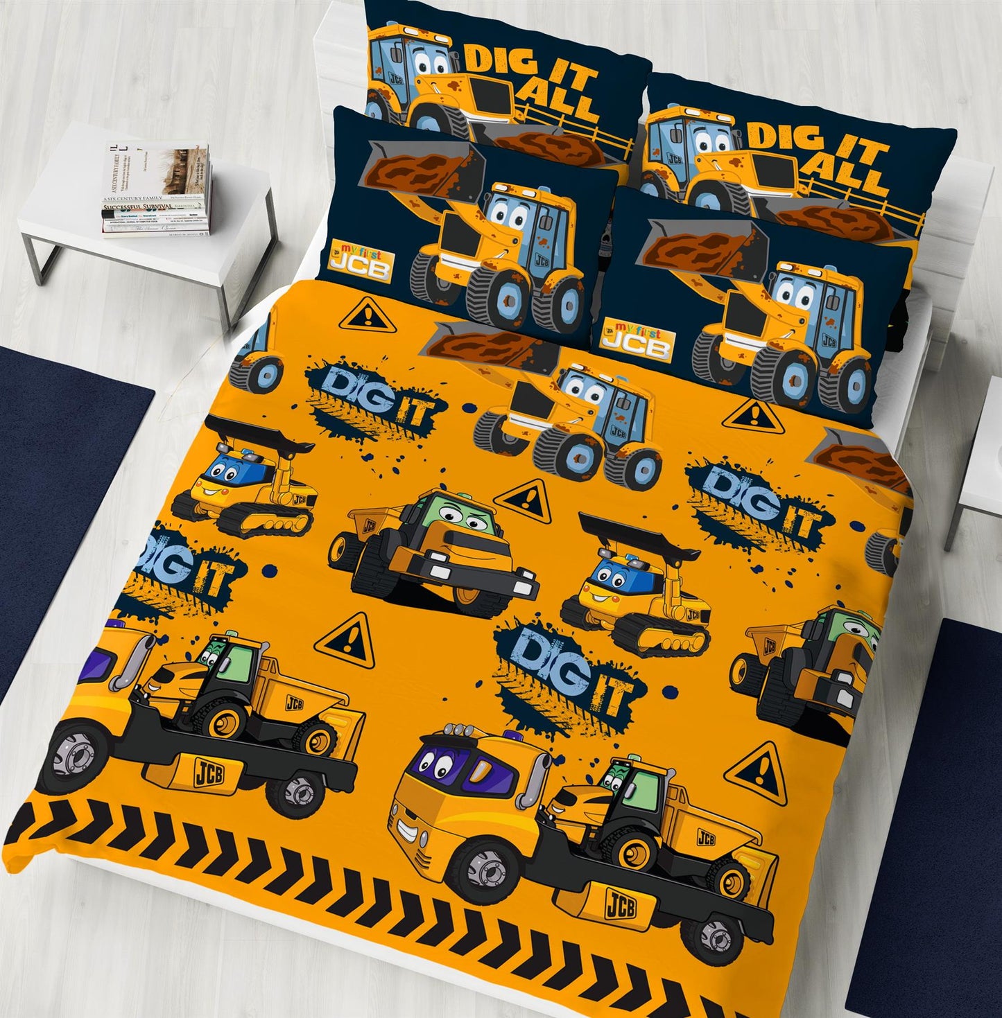 JCB 'Dig it' Rotary Duvet Set