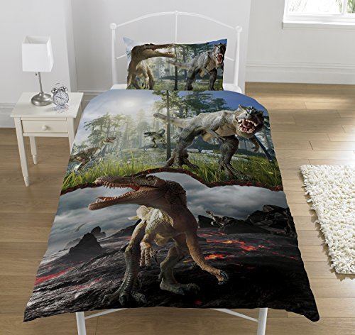 Jurassic World 'T-Rex Raptor' Single Rotary Duvet Set