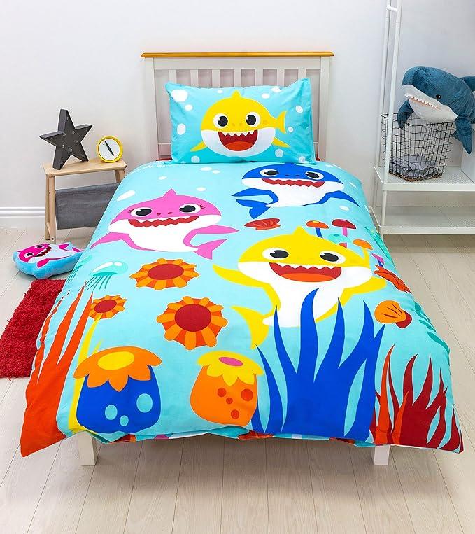 Baby Shark 'Rainbow' Single Panel Duvet Set