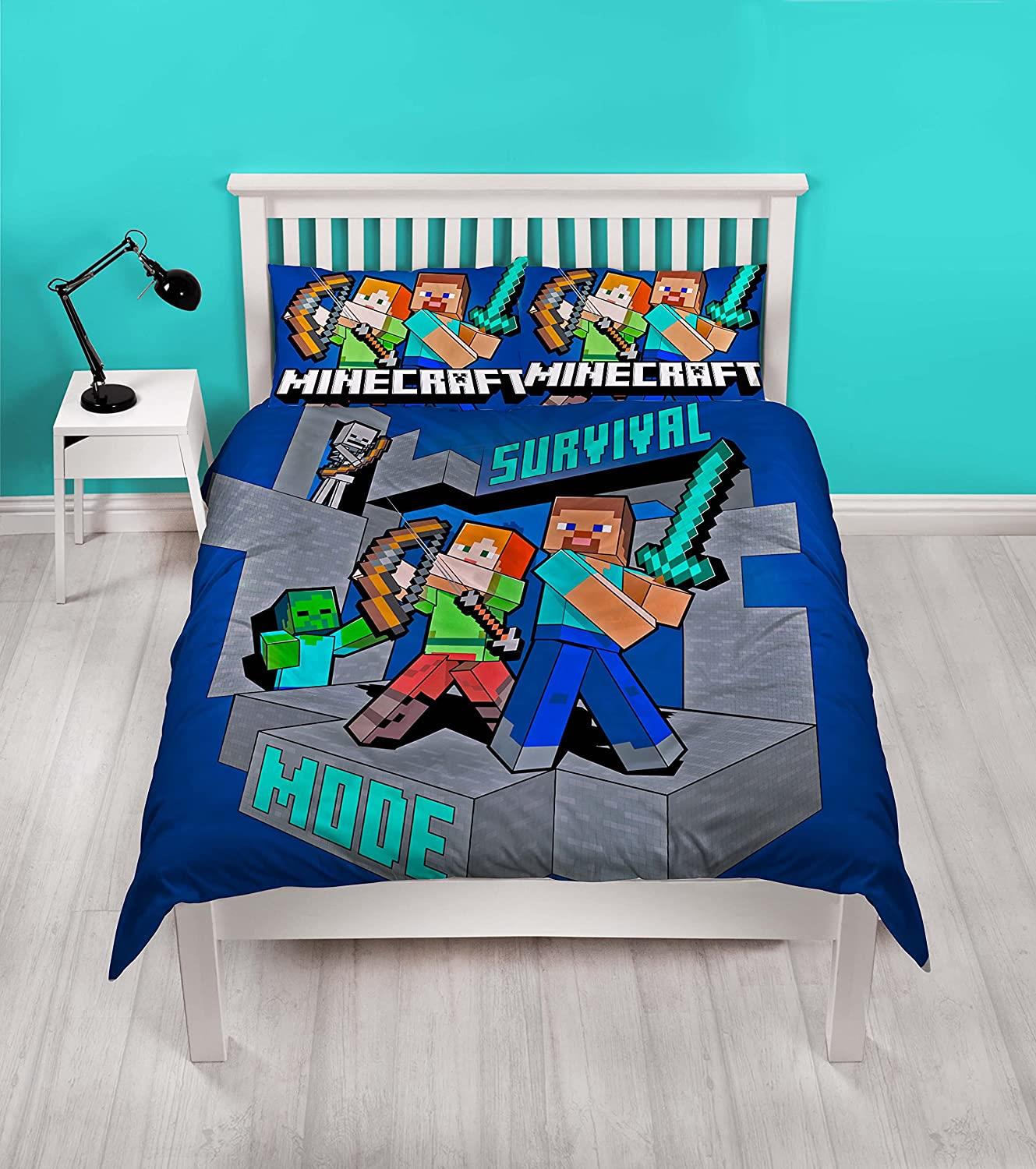 Minecraft 'Survive' Panel Duvet Set