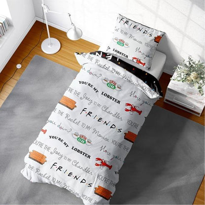 Friends 'Logo' Single Rotary Duvet Set