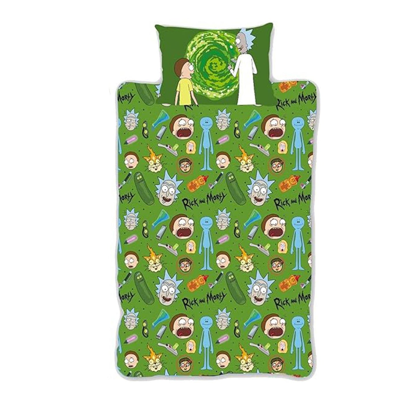 Rick and Morty 'Portals' Single Duvet Set