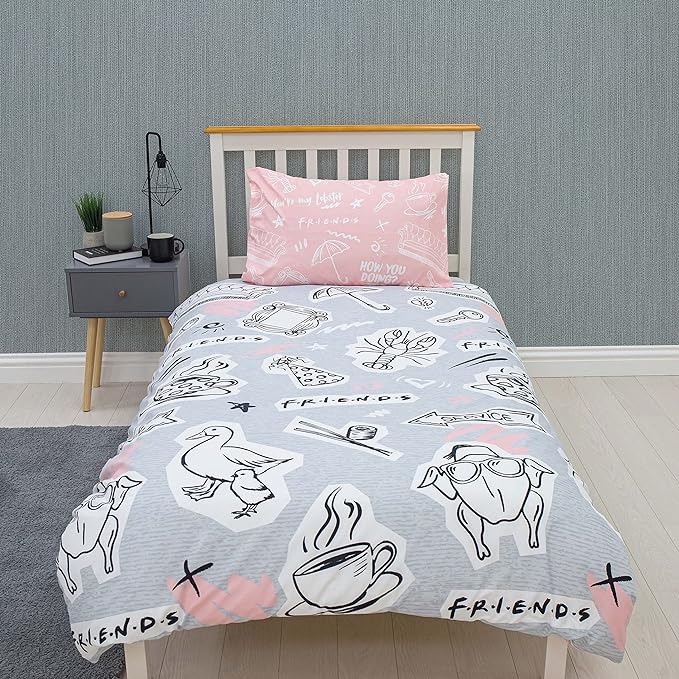 Friends 'Coffee' Single Rotary Duvet Set