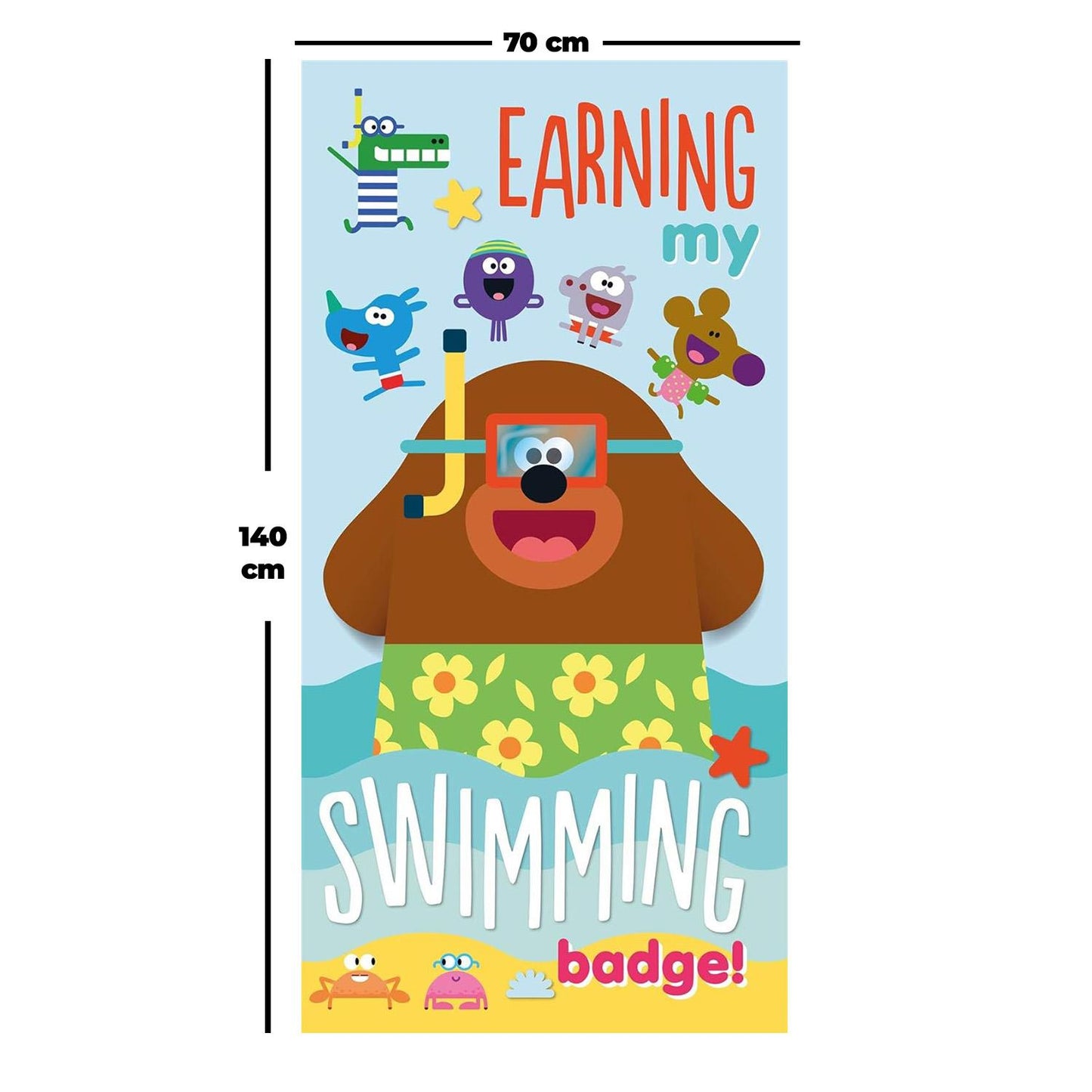 Hey Duggee 'Swimming Badge' Towel