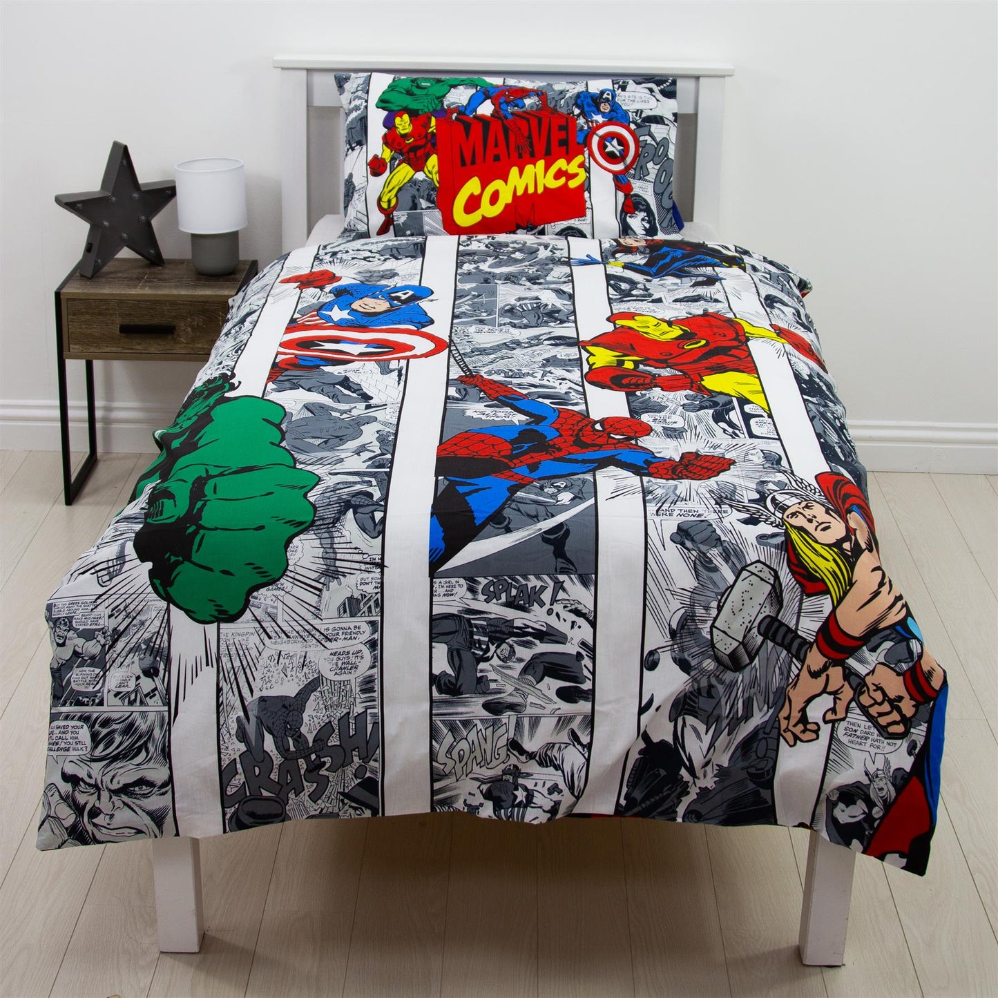 Marvel 'Avengers' Single Panel Duvet Set