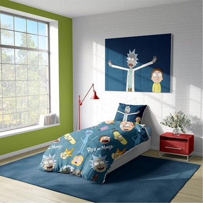 Rick and Morty 'Portals' Single Duvet Set