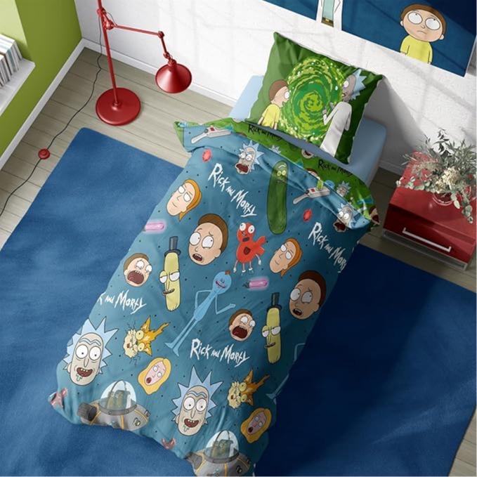 Rick and Morty 'Portals' Single Duvet Set