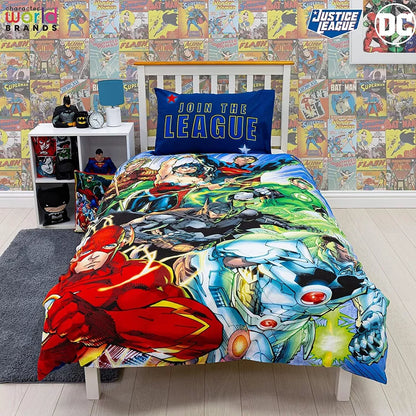 Justice League 'Join' Single Panel Duvet Set